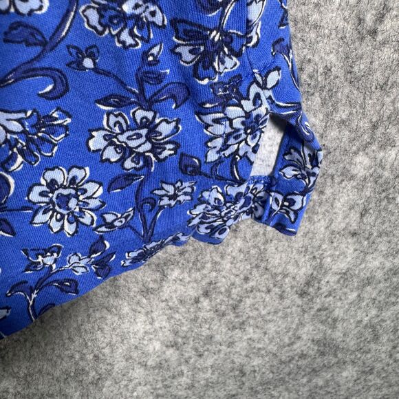 Polo Ralph Lauren Polo Shirt Mens XL Blue Floral Custom Slim Fit Short Sleeve - Picture 5 of 10